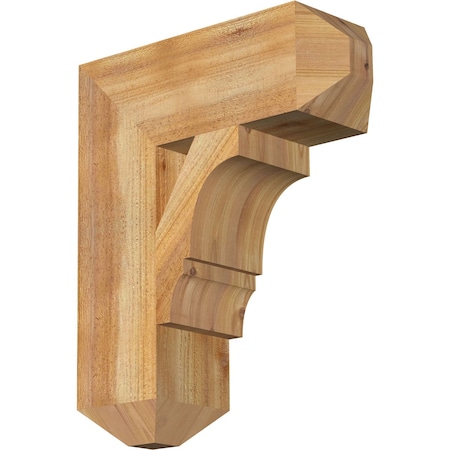Ekena Millwork Balboa Craftsman Rough Sawn Bracket, Western Red Cedar, 6"W x 18"D x 22"H BKT06X18X22BOA04RWR
